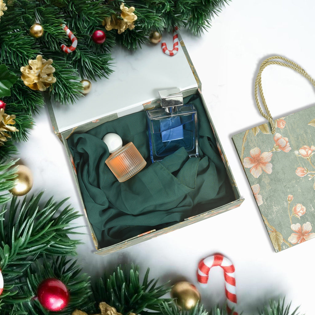 Luxurious Gift Box,9.8"x7.9"x4" Magnetic Closure Rectangle Collapsible Box for Christmas,Valentine's Day and Anniversaries