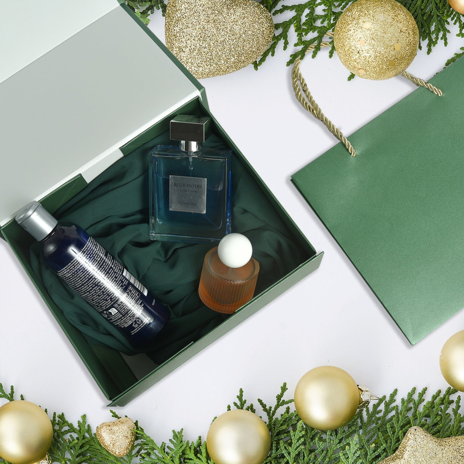 Luxury Gift Box with Lid,Magnetic Closure Rectangle Collapsible for Christmas, Halloween, Birthday,Valentine's Day Gift Packging(Green)H