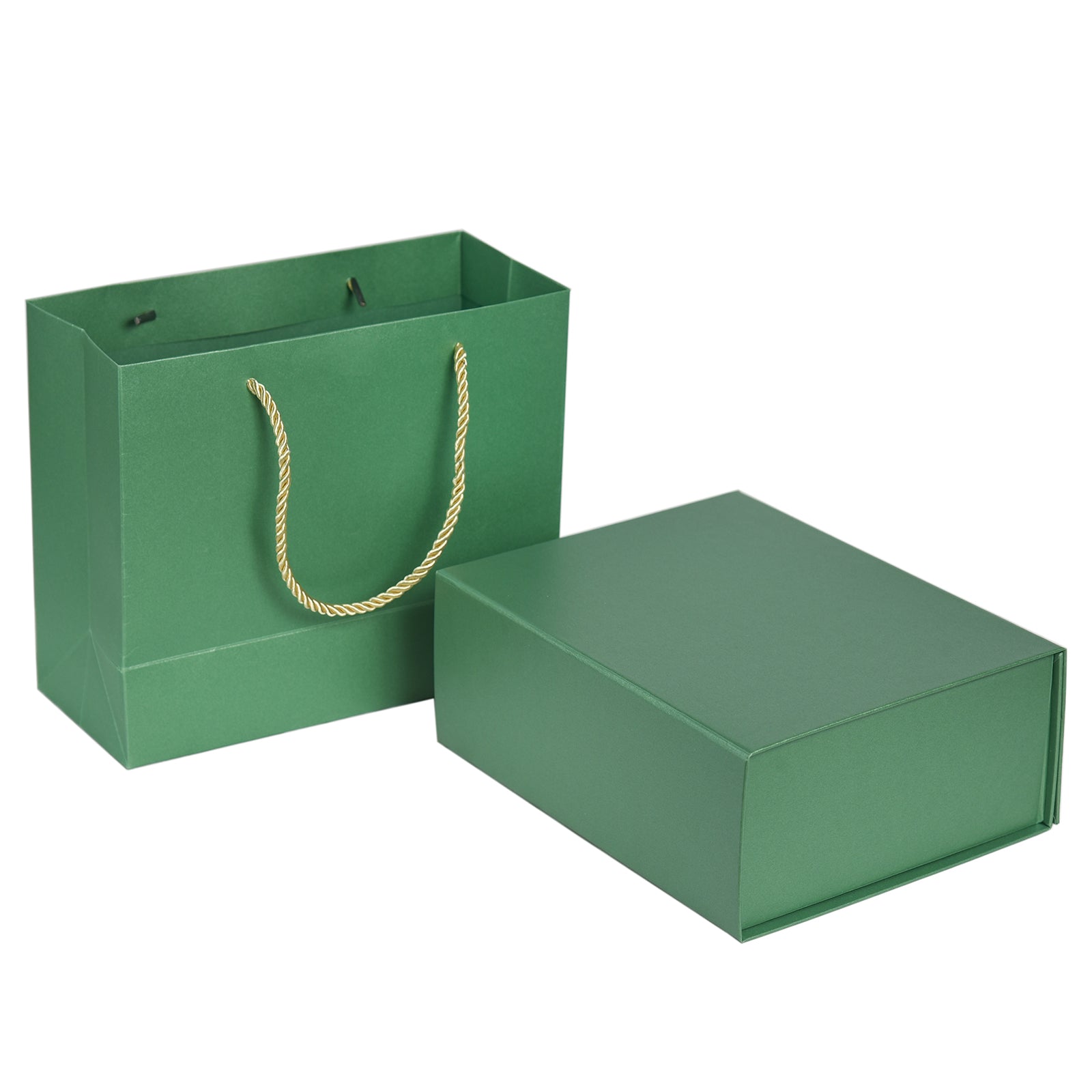Luxury Gift Box with Lid,Magnetic Closure Rectangle Collapsible for Christmas, Halloween, Birthday,Valentine's Day Gift Packging(Green)H