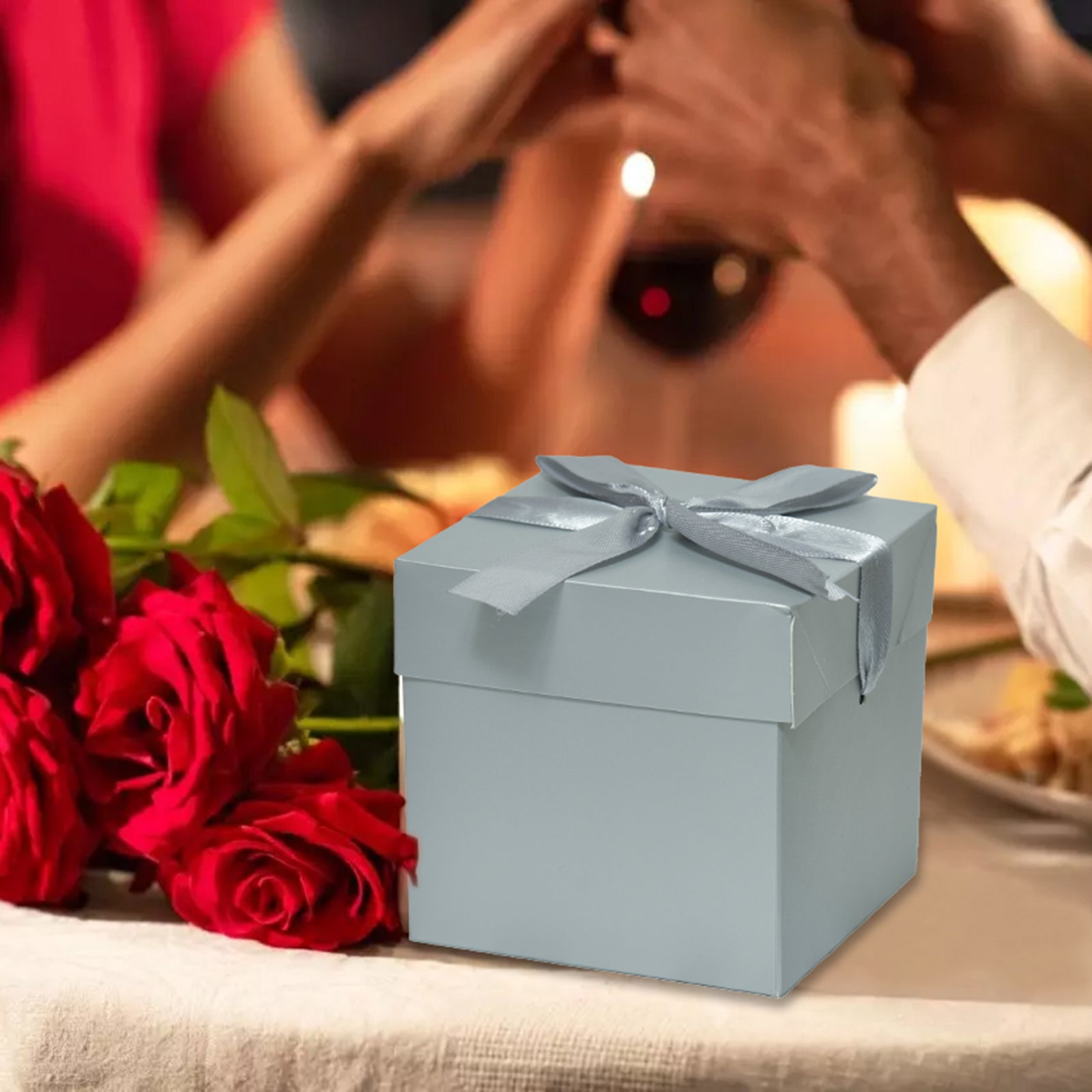 6 Pcs Gold & 6 Pcs Silver Gift Boxes with Lids for Birthday Wedding Party，Christmas Gift Box (12 Pcs, Finished Size 6'' x 6''x 6'')