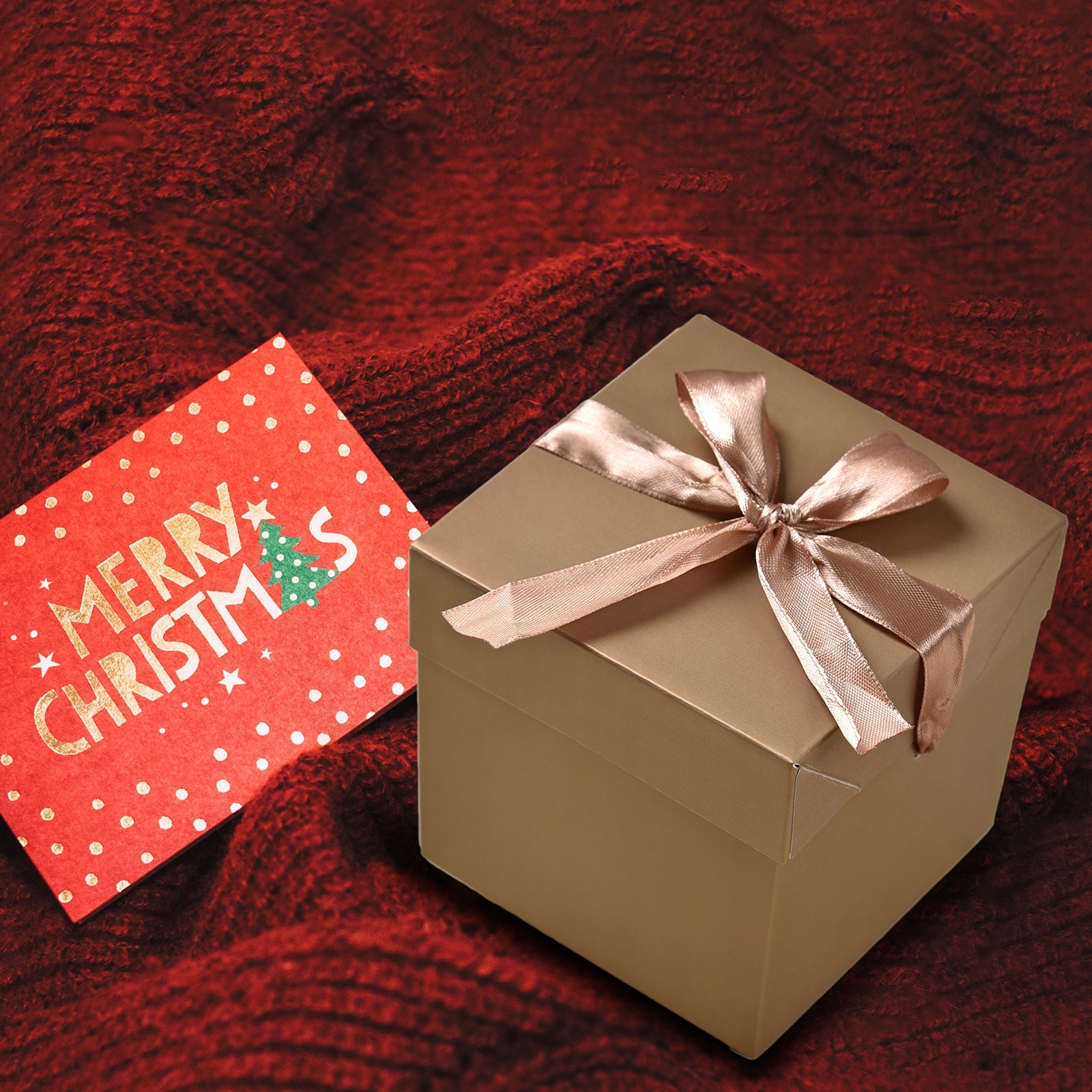 12 Pack Gift Boxes with Lids,Nested Squared Boxes with Lids for Fathers Day, Graduations, Weddings, Birthdays and Christmas,Christmas Gift Box, New Year Gift Box(Gold, 4”×4”×4”)